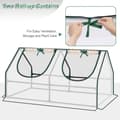 Pikkukuva 6 / 9: Rootz Foil Greenhouse - Puutarhasuoja - Mini Plant House - Teräsrunko - Vedenpitävä kalvo - 120cm x 60cm x 60cm