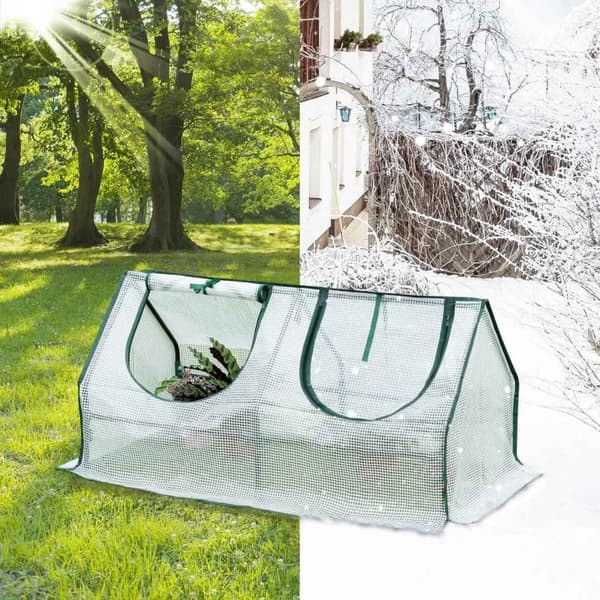 Rootz Foil Greenhouse - Puutarhasuoja - Mini Plant House - Teräsrunko - Vedenpitävä kalvo - 120cm x 60cm x 60cm