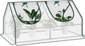 Pikkukuva 1 / 9: Rootz Foil Greenhouse - Puutarhasuoja - Mini Plant House - Teräsrunko - Vedenpitävä kalvo - 120cm x 60cm x 60cm