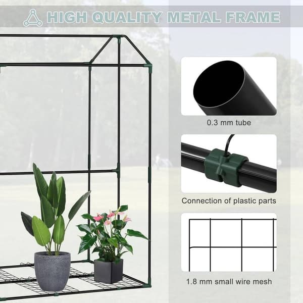 Rootz Folie Drivhus - Tomathus - Planteskjul - Effektiv UV-beskyttelse - 100cm x 83cm x 150cm