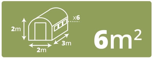 Folie til havetunnel 2x3m 6m2 Plonos