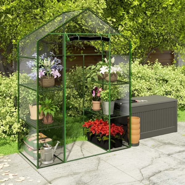 Drivhus to hylder 140 x 71 x 195 cm Plonos 4922