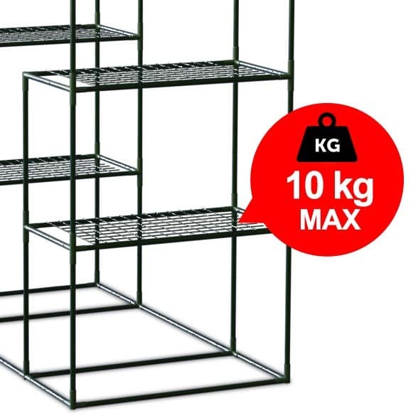 Drivhus to hylder 140 x 71 x 195 cm Plonos 4922