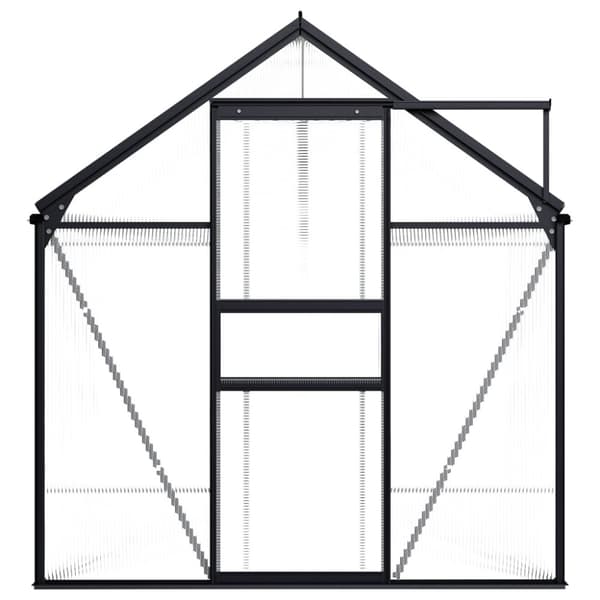Växthus antracit aluminium 7,03 m³