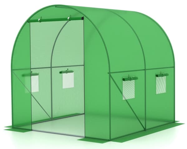Dæksel til folietunnel, havedrivhus, 2x2 m