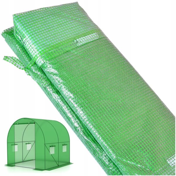 Dæksel til folietunnel, havedrivhus, 2x2 m