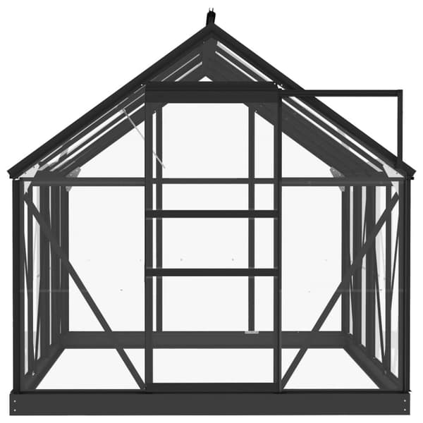 Växthusram antracit 155x103x191 cm aluminium