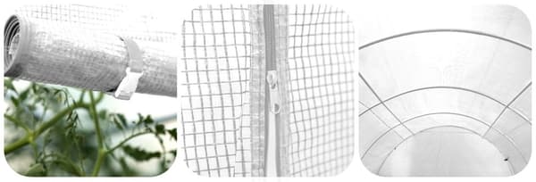 Havetunnelfolie 3x4,5m (13,5m2) hvid Plonos