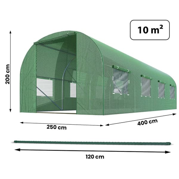Havetunnel 2,5 x 4 m (10m2) Plonos