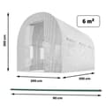 Miniatyrbillede 4 af 11: Havetunnel 2 x 3 m (6m2) hvid Plonos