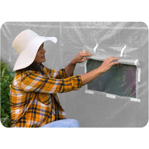 Havetunnel 2 x 3 m (6m2) hvid Plonos