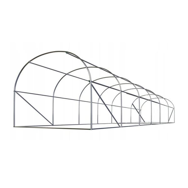 Puutarhafoliotunneli 600 x 300 x 200 cm, läpinäkyvällä UV-12 kalvolla