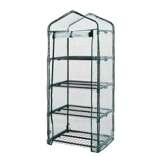 Drivhus 69 x 49 x 160 cm, PVC-folie, metalstruktur