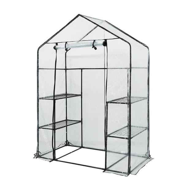 Växthus 143 x 73 x 195 cm, PVC-folie, metallstruktur