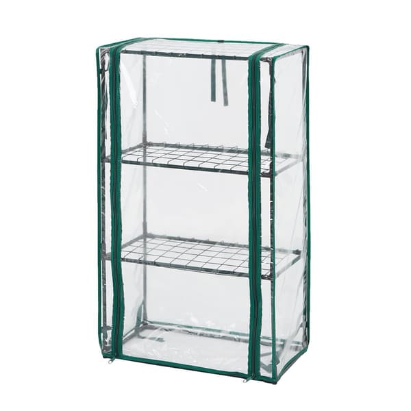 Drivhus 46 x 24 x 80 cm, PVC-folie, metalstruktur