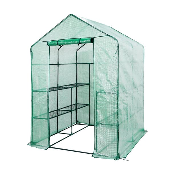 Drivhus 143 x 143 x 195 cm, 135g PE-folie, metalstruktur