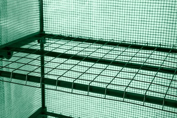 Växthus 69 x 49 x 160 cm, PE-folie, metallstruktur, hjul
