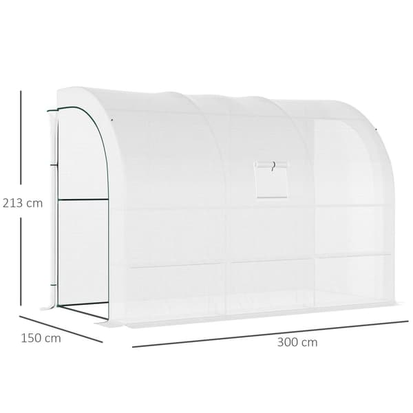 Rootz 3 Tier Greenhouse - Garden Greenhouse - Plant Shelter - UV Resistent - 300 cm x 150 cm x 213 cm
