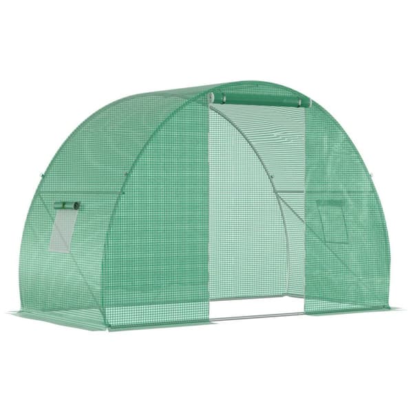 Rootz Garden Greenhouse Tunnel - Winter Greenhouse - Plant Protection Shelter - UV Resistant - 3L x 1,5W x 2H m