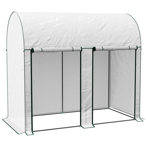 Rootz Garden Greenhouse - Plant Shelter - UV Resistent Outdoor Telt - Fremme vækst - 2m² - 200L x 100W x 178H cm - 2 lynlåsdøre