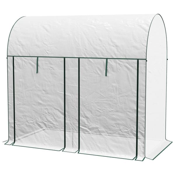 Rootz Garden Greenhouse - Plant Shelter - UV Resistant Outdoor Tent - Främjar tillväxt - 2m² - 200L x 100W x 178H cm - 2 Zip -dörrar