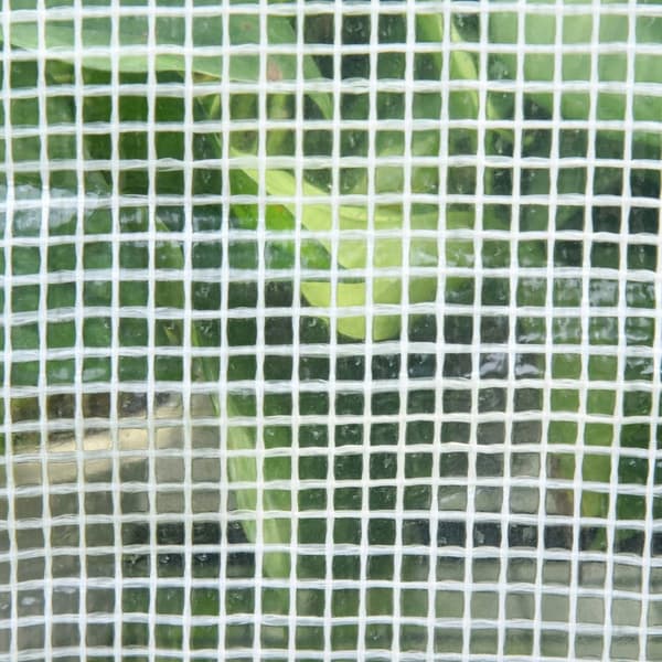Rootz Garden Polytunnel - Greenhouse - Plant Shelter - Forbedret afgrødeudbytte - 3L x 2W x 1,9h m - Galvaniseret stål - HDPE -dækning