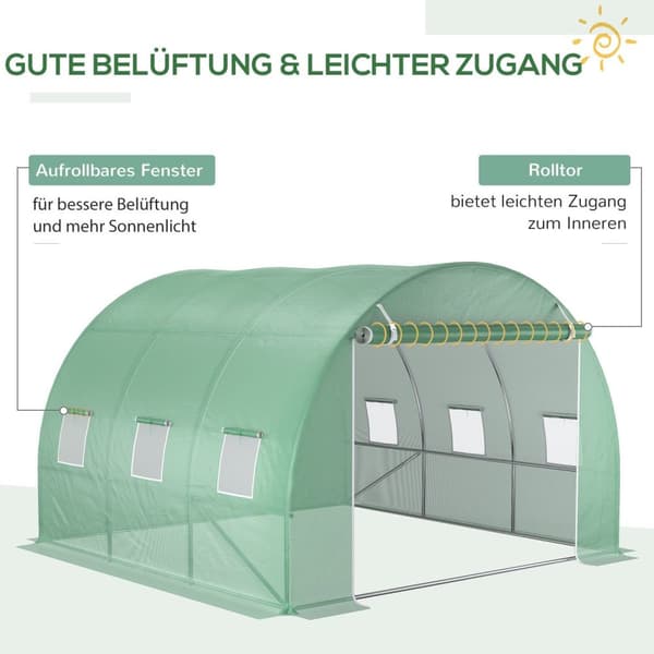 Rootz Greenhouse Film Cover - Udskiftningsfilm - Beskyttelsesindpakning - Tårebestandig - 300x300x200 cm