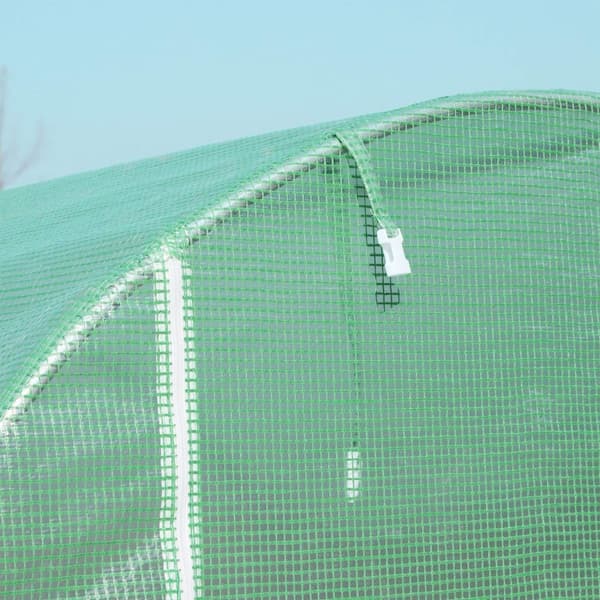 Rootz Greenhouse Tunnel - Garden Plant Shelter - Weatherboof Plant Protector - Forstærket ramme - 3x2x2.05m (LXWXH)
