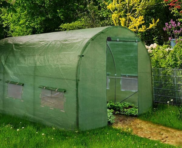 Havefolie tunnel drivhus 2x3m folie 6m2 grøn
