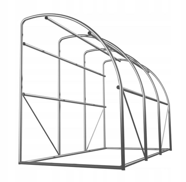 Puutarhafoliotunneli kasvihuonepuolikas 3x1,5x2m vihreä folio vihanneksille