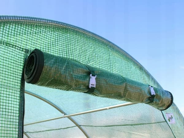 Puutarhafoliotunneli kasvihuonepuolikas 3x1,5x2m vihreä folio vihanneksille