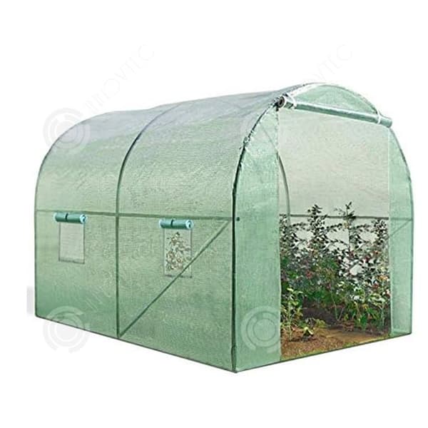 INN Trädgårdsväxthus 2x3x2m dragkedja trädgårdstält för växthus PE växthustält tält växthus för blomsterrum
