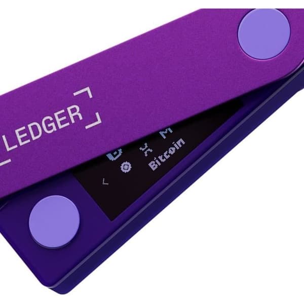 Plånbok Fysisk - Ledger - Nano X - Lila ametist - Bluetooth-kompatibel - Uppladdningsbart batteri