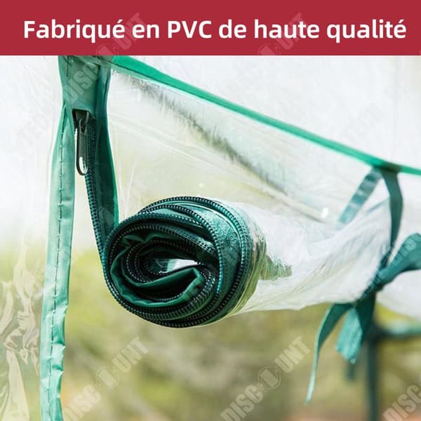 TD Greenhouse 69cm x 49cm x 158cm Garden Greenhouse PVC-plasttält med 4 våningshyllor Varje våning är 34cm hög