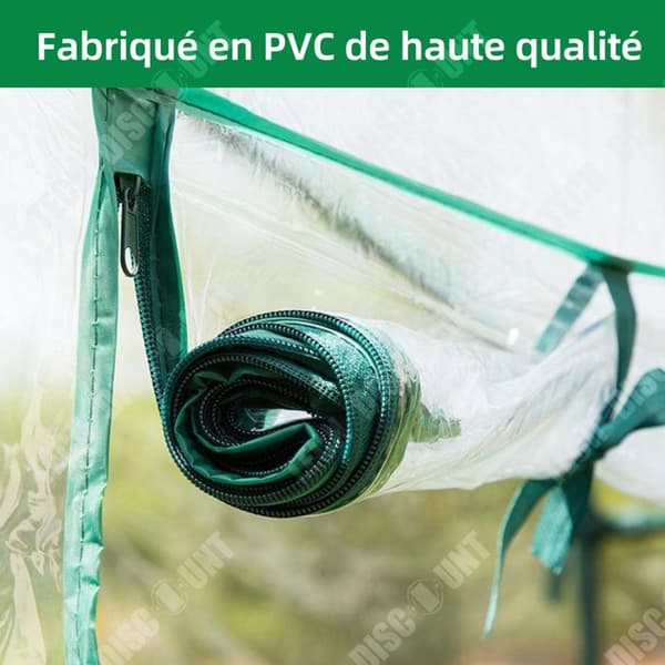 TD Trädgårdsväxthus 4 våningar 69x49x160 cm Praktiskt Minitält Blomstält Grön Vit PVC Växthustält PE Blomstält