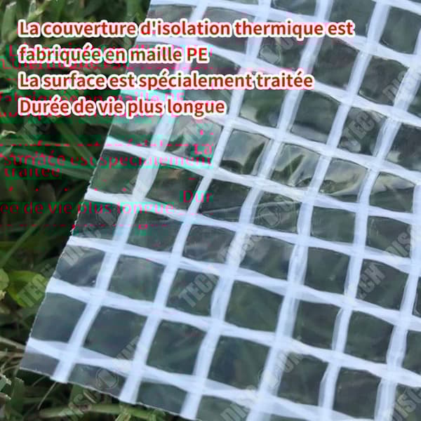 TD Växthus 1.8 x 0.9 x 0.9 m Tunnelväxthus med blomstöd, växthus för varmplantering, tunneltplantningar