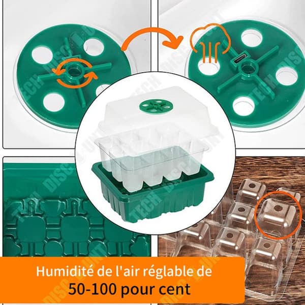 TD Greenhouse Nursery Kit 5 st Växthus Nursery Kit med verktyg Mini Greenhouse Groningslåda fröinkubator