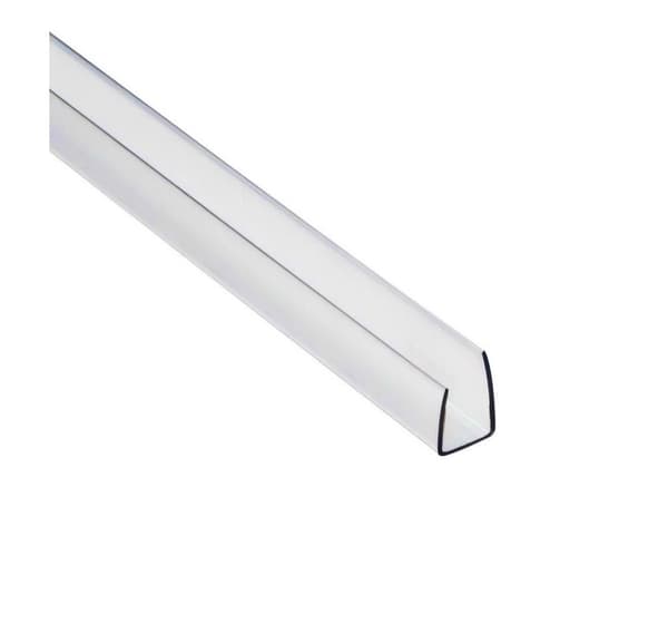 Skyddskant U-profil för polykarbonat 8mm, 15st.