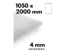 Pikkukuva 2 / 3: Kasvihuoneen moniseinälevy / kirkas polykarbonaattipala 1050x2000mm - 4mm, 4kpl.