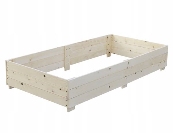 Grönsaksträdgårdslåda 150x120x20 blomkruka örtinspektion trälådor