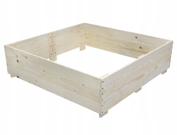 Køkkenkasse 120x120x20 Blomsterpotte Urteinspektion Trækasser