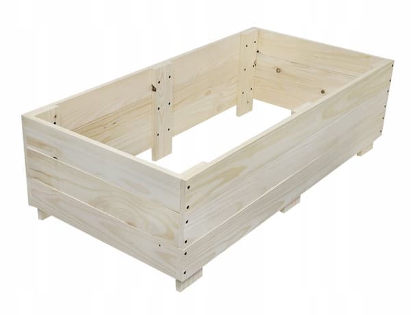 Grönsaksträdgårdslåda 120x80x30 blomkruka örtinspektion trälådor