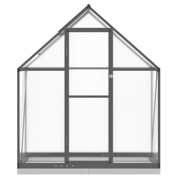 Växthus med ram antracit 169x58x202 cm aluminium