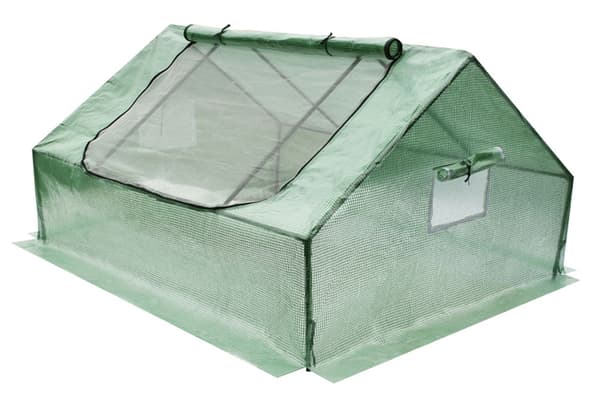 Flora havedrivhus - folietelt, kold ramme med insektnet, store ventilationsvinduer