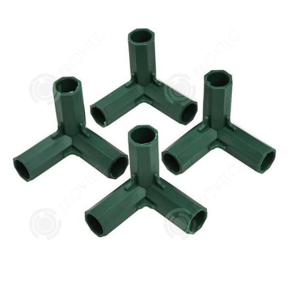 INN 4st Växthusstomme kopplingar 16mm Trädgårdsarbete Växthus Heavy Duty stabilt fäste koppling för trädgårdsväxthus ram