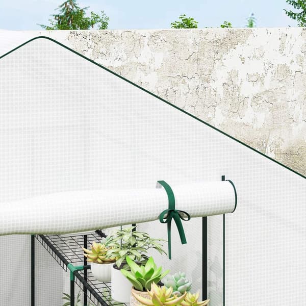 Rootz 3m² Garden Greenhouse - Plant Shelter - Plant Conservatory - UV Resistent - 143 x 215 x 190 cm