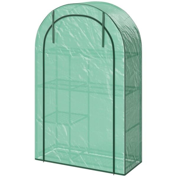 Rootz 4 -trins mini -grønhus - bærbart plantehus - tomatproducent - UV -beskyttelse - 100 x 45 x 160 cm