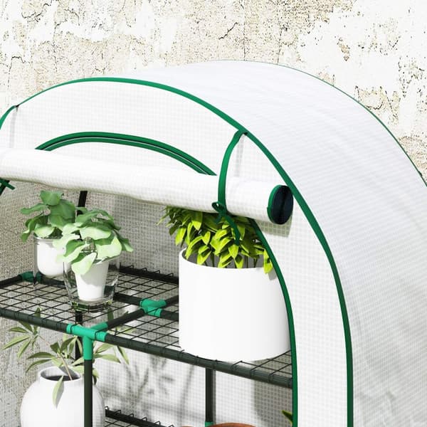 Rootz 4 -stegs mini växthus - Portable Tomato House - Moverble Garden Oasis - UV Protection - 100 x 45 x 160 cm!