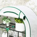Miniatyrbillede 9 af 10: Rootz 4 -trins mini drivhus - bærbart tomathus - Movabel Garden Oasis - UV -beskyttelse - 100 x 45 x 160 cm!