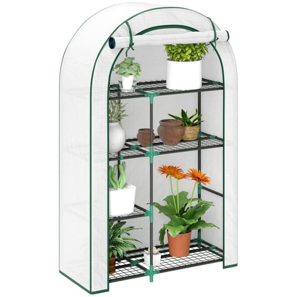 Rootz 4 -trins mini drivhus - bærbart tomathus - Movabel Garden Oasis - UV -beskyttelse - 100 x 45 x 160 cm!
